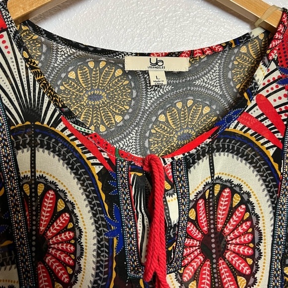 Ya Los Angeles Boho Caftan Dress Size Large - Picture 4 of 10
